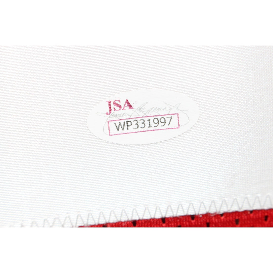 John Brodie Autographed/Signed Pro Style Size XL Red Jersey JSA 57028