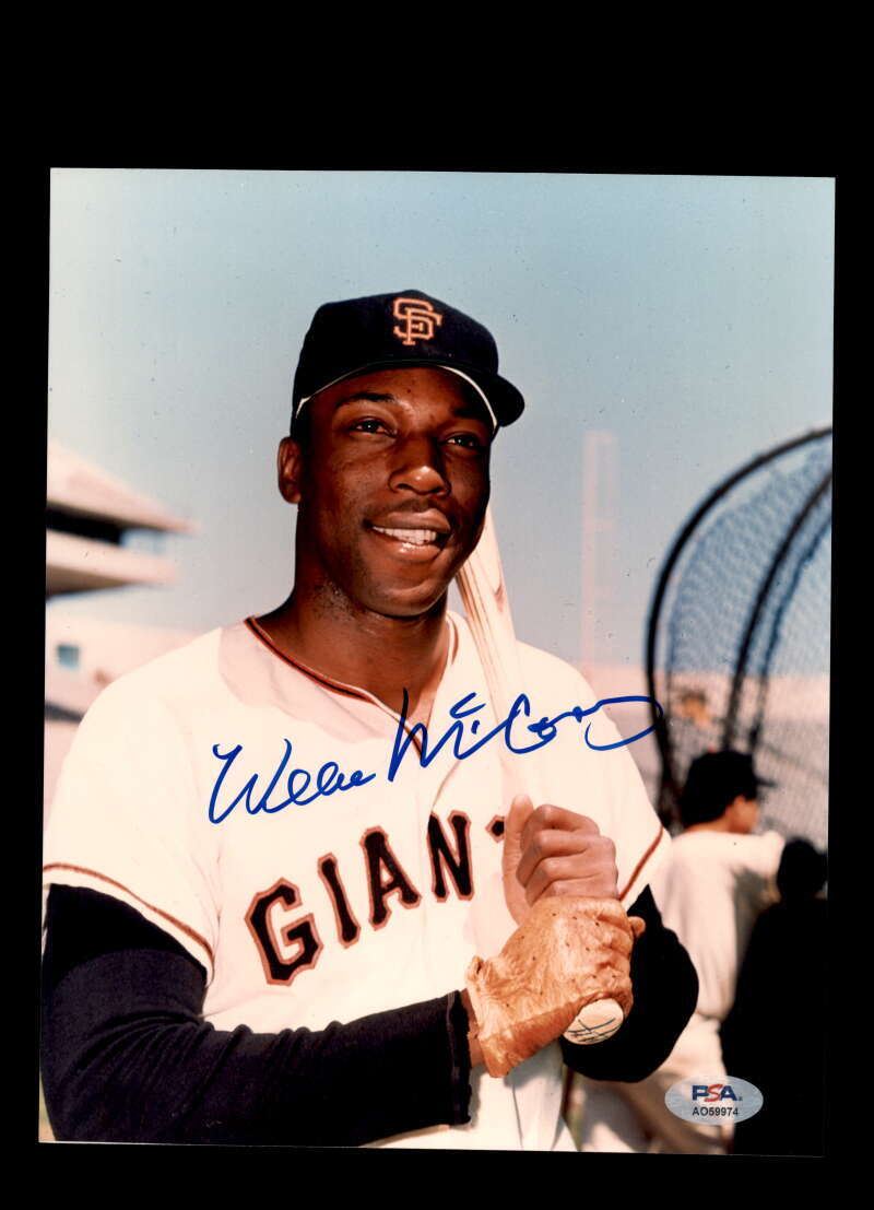 Willie McCovey PSA DNA Auograph 8x10 Photo Signed Giants