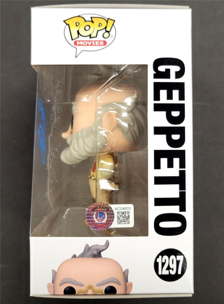 Mark Gustafson signed Pinocchio Geppetto Funko Pop! autograph (B) ~ BAS Beckett