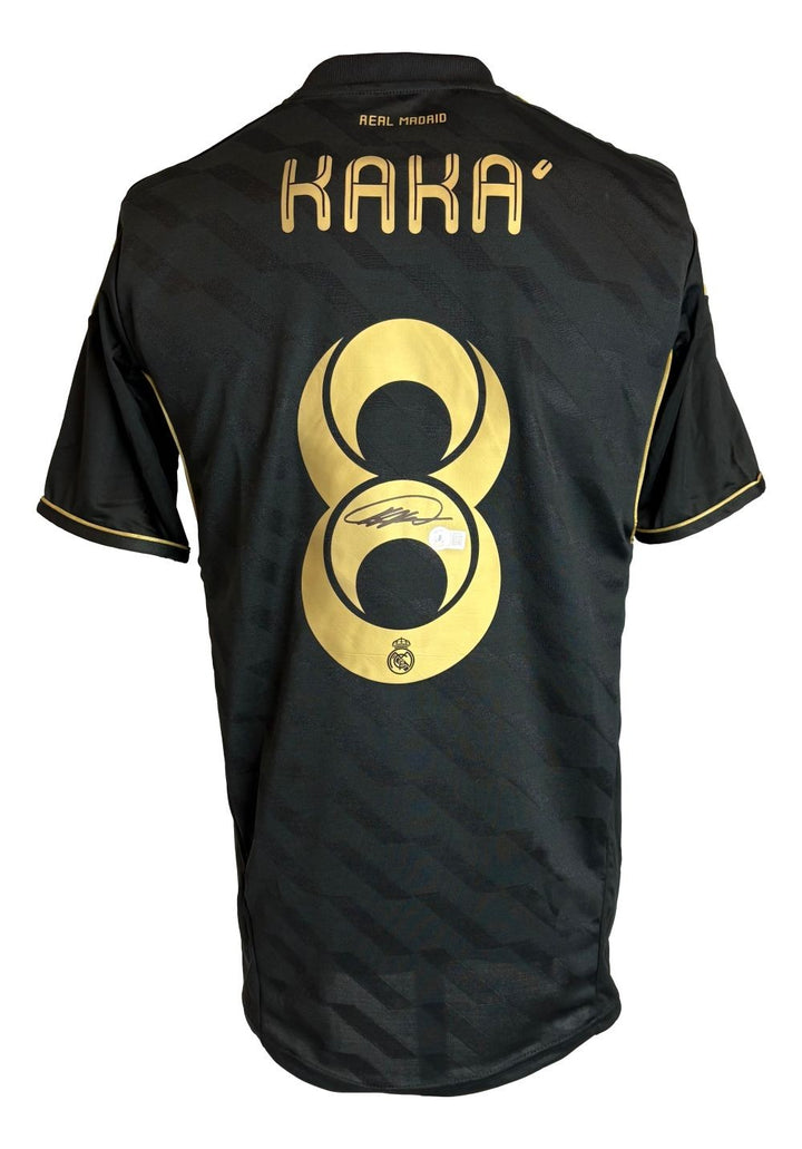 Kaka Signed Real Madrid Black Adidas Soccer Jersey BAS
