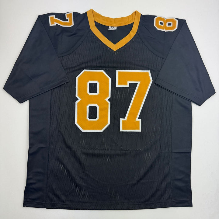 Autographed/Signed Joe Horn New Orleans Black Football Jersey JSA COA