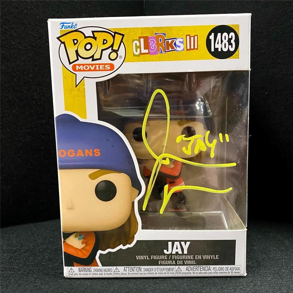 Jason Mewes signed "Jay" Clerks III Funko Pop! 1483 Figure autograph Beckett BAS