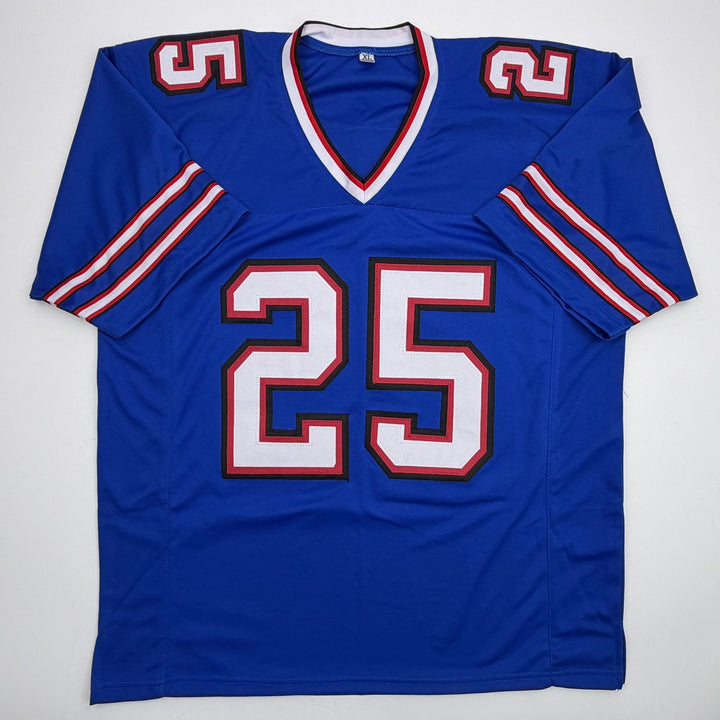 Autographed/Signed LeSean McCoy Buffalo Blue Football Jersey JSA COA