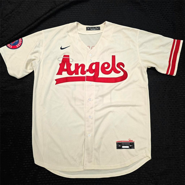 Logan O'Hoppe signed Angels City Connect Jersey autograph ~ Beckett BAS