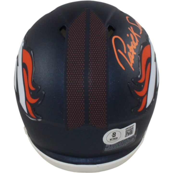 Patrick Surtain Autographed Denver Broncos Mini Helmet Beckett Witness 54660