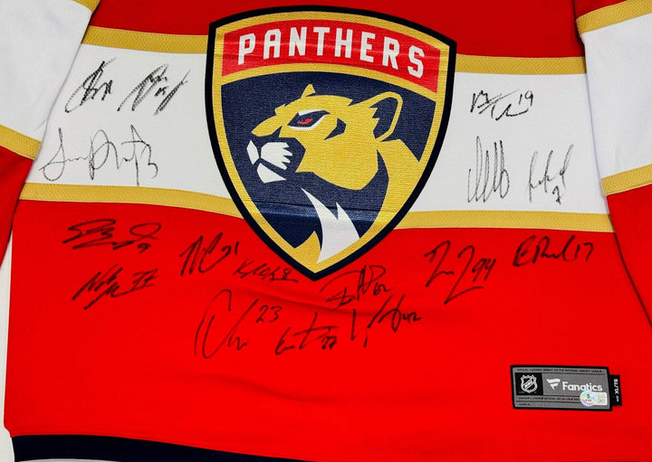 Florida Panthers Multi Signed 2024 Stanley Cup Champs Authentic Jersey (Beckett)