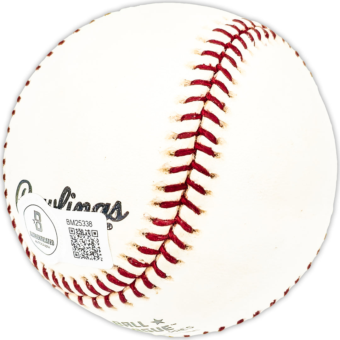 Sal Yvars Autographed NL Baseball Giants "51 Giants #7" Beckett QR #BM25338