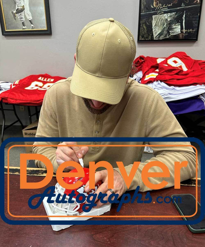 Jared Allen Autographed Kansas City Chiefs Mini Helmet BAS 40107