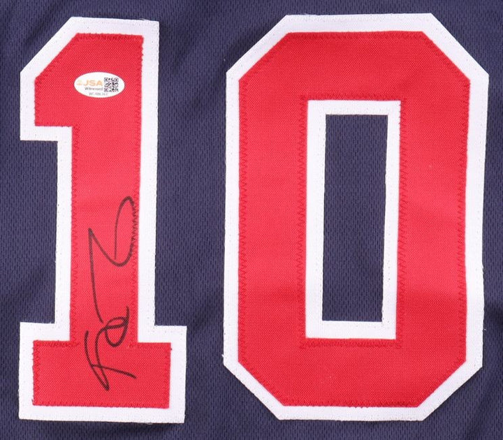 Kevin Garnett USA Signed Navy Basketball Jersey JSA QR