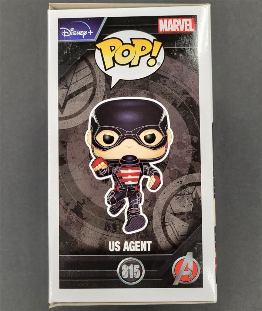 Wyatt Russell signed US Agent Funko Pop! 815 autograph Falcon Winter Soldier BAS