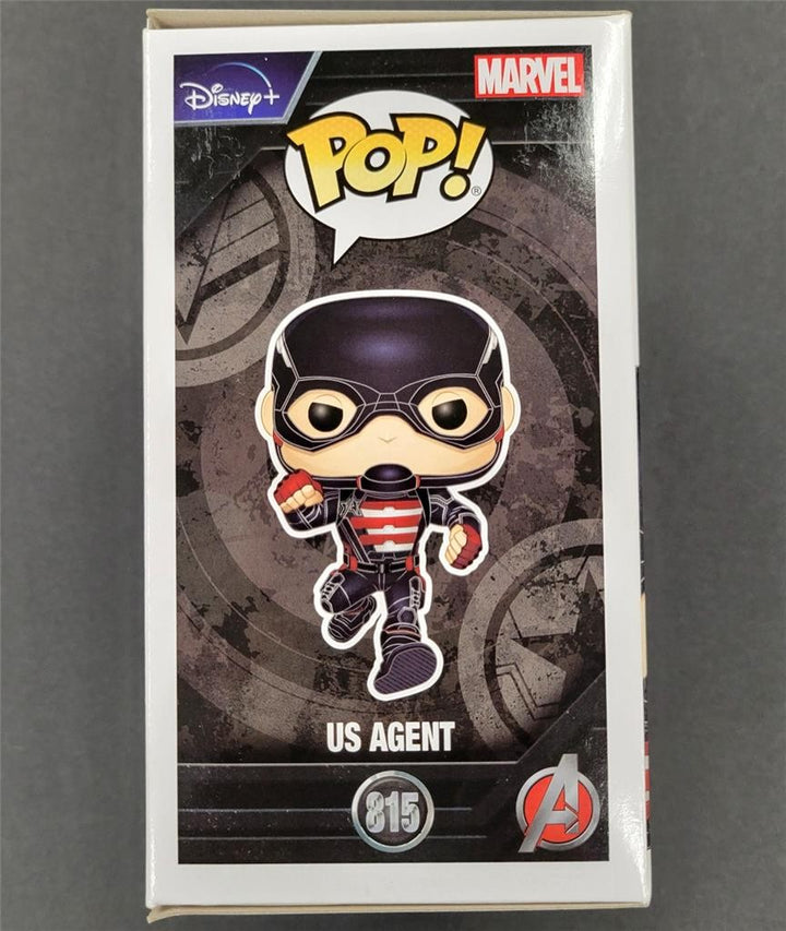 Wyatt Russell signed US Agent Funko Pop! 815 autograph Falcon Winter Soldier BAS