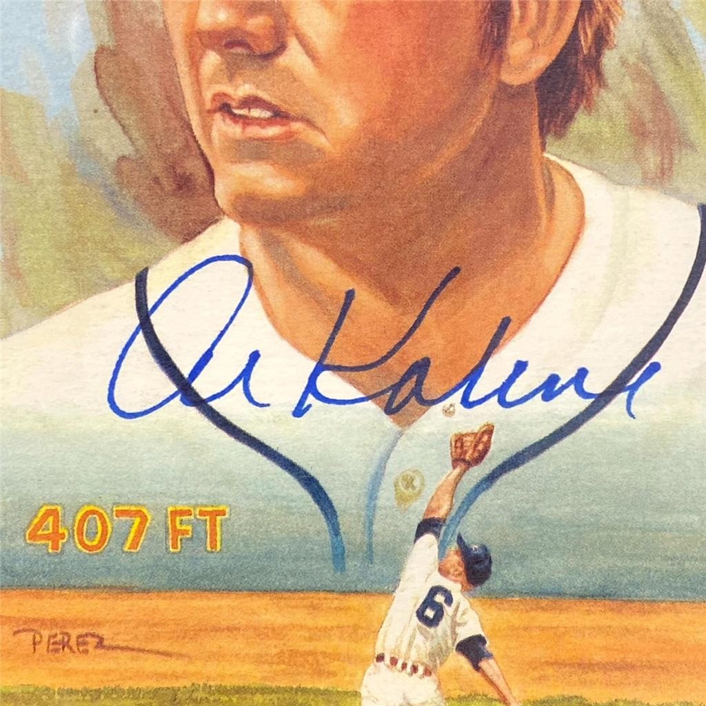 Al Kaline signed 1989 Perez-Steele Postcard #21 autograph auto ~ Beckett BAS
