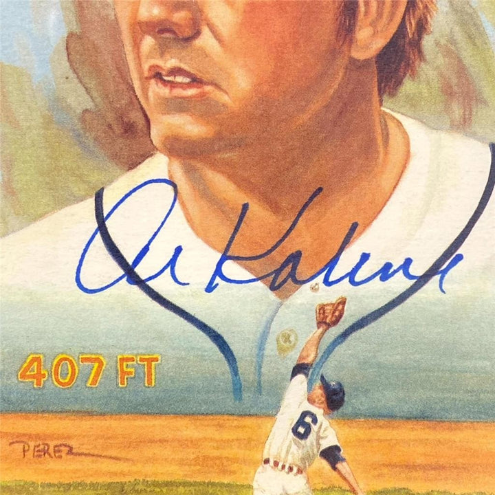 Al Kaline signed 1989 Perez-Steele Postcard #21 autograph auto ~ Beckett BAS