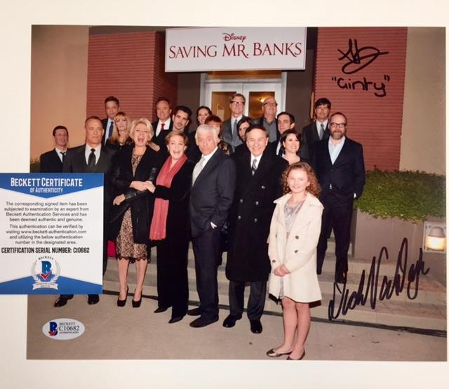 DICK VAN DYKE + ANNIE ROSE BUCKLEY Signed 8x10 Photo Saving Mr. Banks BAS COA
