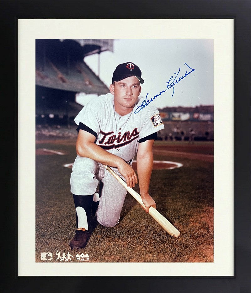 Harmon Killebrew signed Minnesota Twins MLB 8x10 Photo imperfect Framed- COA/HOF