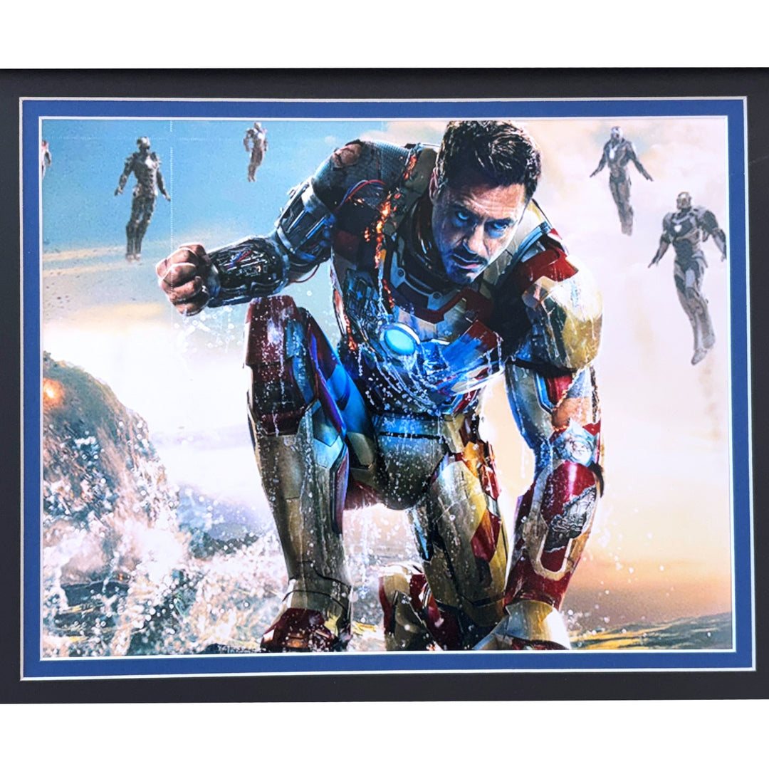 Robert Downey Jr. Signed Iron Man Movie Car Audi R8 License Plate Framed JSA COA
