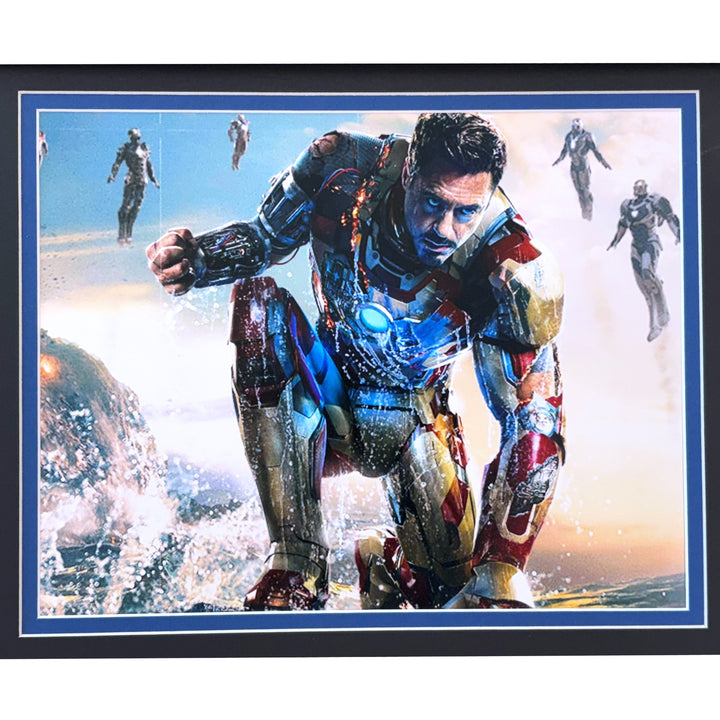 Robert Downey Jr. Signed Iron Man Movie Car Audi R8 License Plate Framed JSA COA