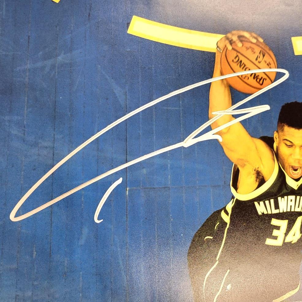 *READ* Giannis Antetokounmpo signed Milwaukee Bucks 16x20 photo autograph ~ JSA