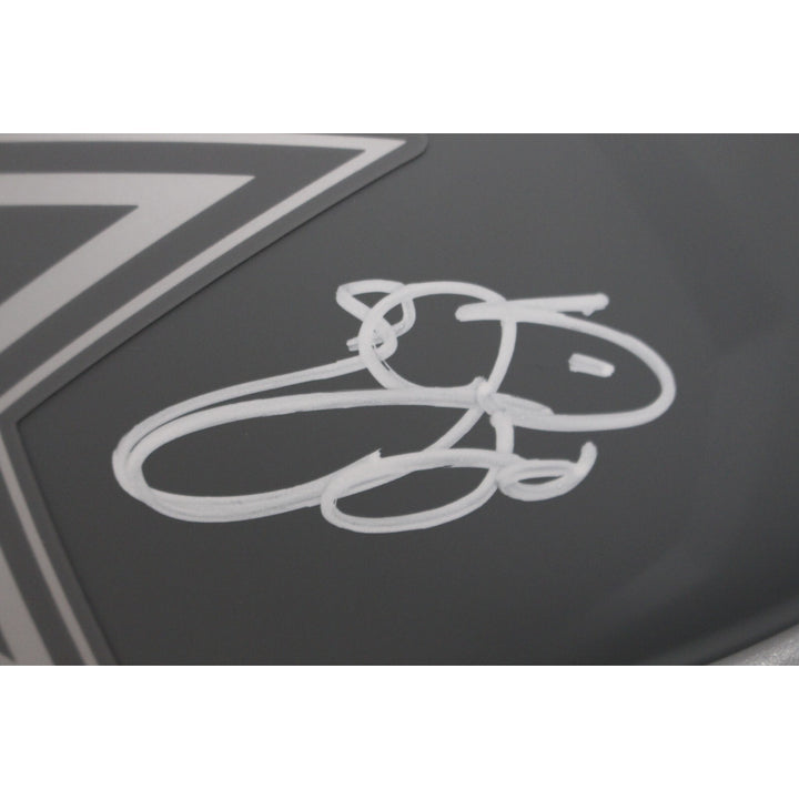 Emmitt Smith Autographed Dallas Cowboys Authentic Slate Helmet Beckett 48029