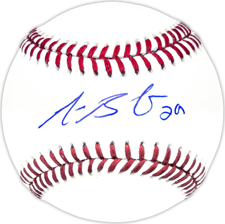 Michael Busch Autographed Signed MLB Baseball Chicago Cubs Beckett Wit