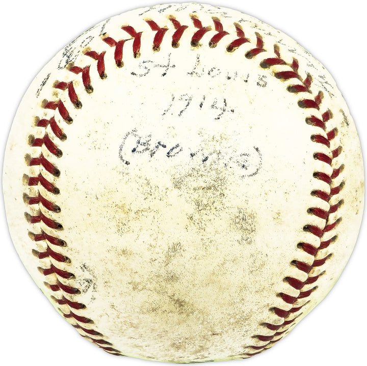 Ernie Ed Manning Signed Giles NL Baseball St. Louis Browns Best Luck Beckett