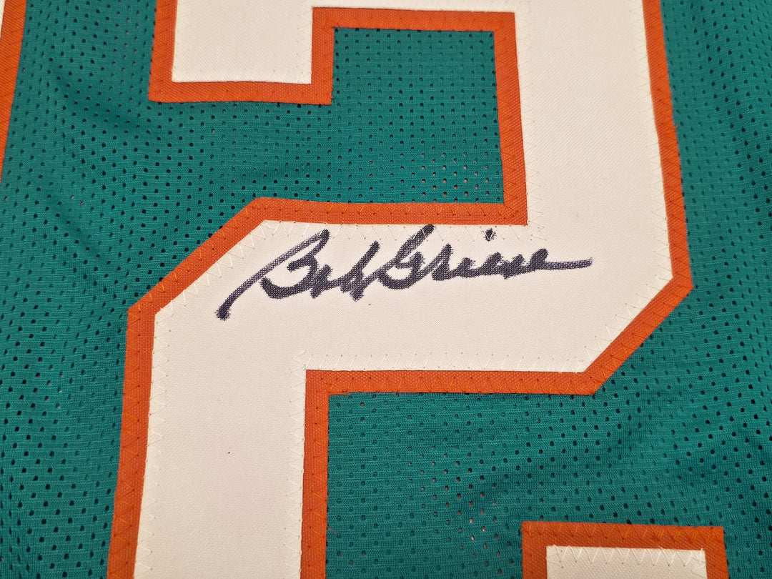 Miami Dolphins Bob Griese Signed Teal Jersey Beckett Witness