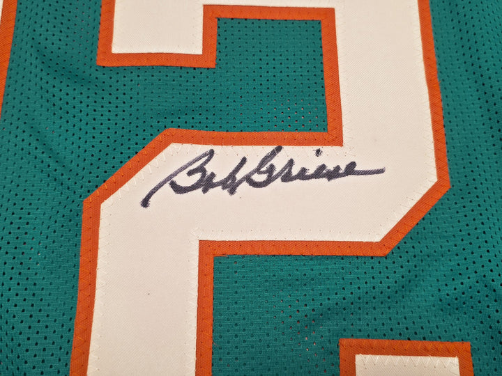 Miami Dolphins Bob Griese Signed Teal Jersey Beckett Witness