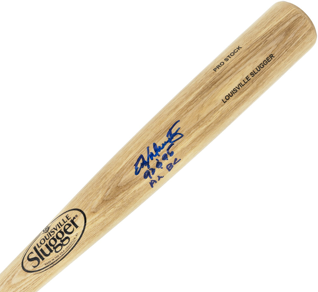 Edgar Martinez Auto Blonde L Slugger Pro Stock Baseball Bat AL BC BAS