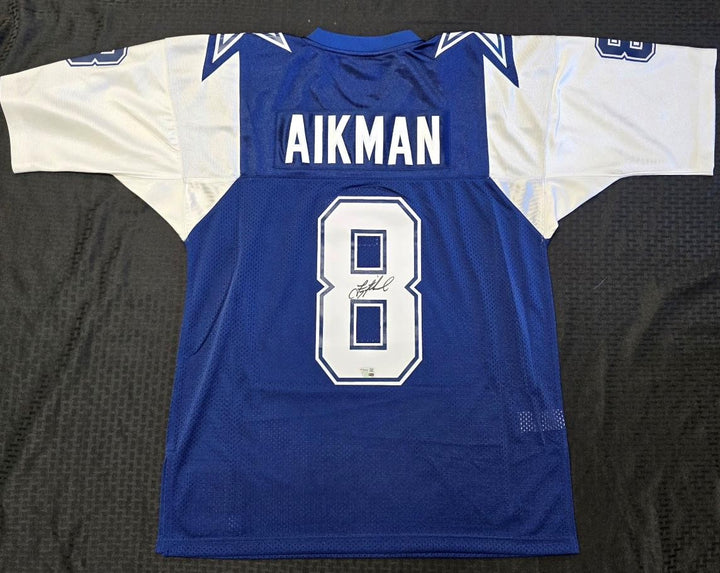 Troy Aikman signed Mitchell & Ness Dallas Cowboys Jersey autograph~ Fanatics COA