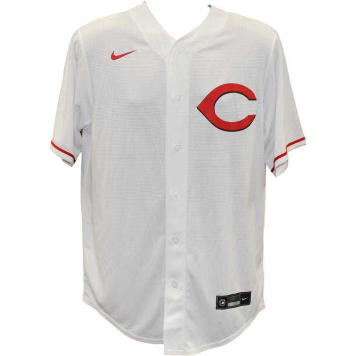 Elly De La Cruz Autographed Cincinnati Reds Nike White S Jersey Beckett 56546
