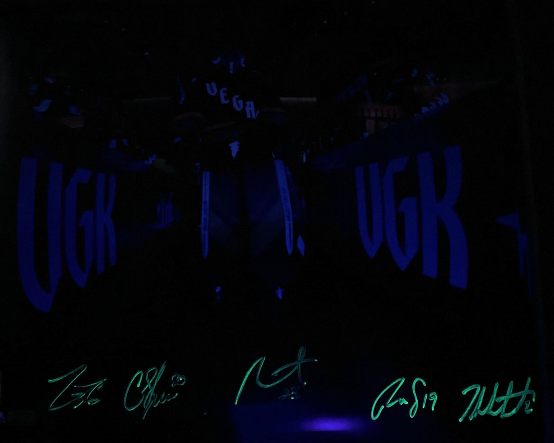 Vegas Golden Knights Retro Glow in the Dark 16x20 Signed Photo #D/25 IGM COA