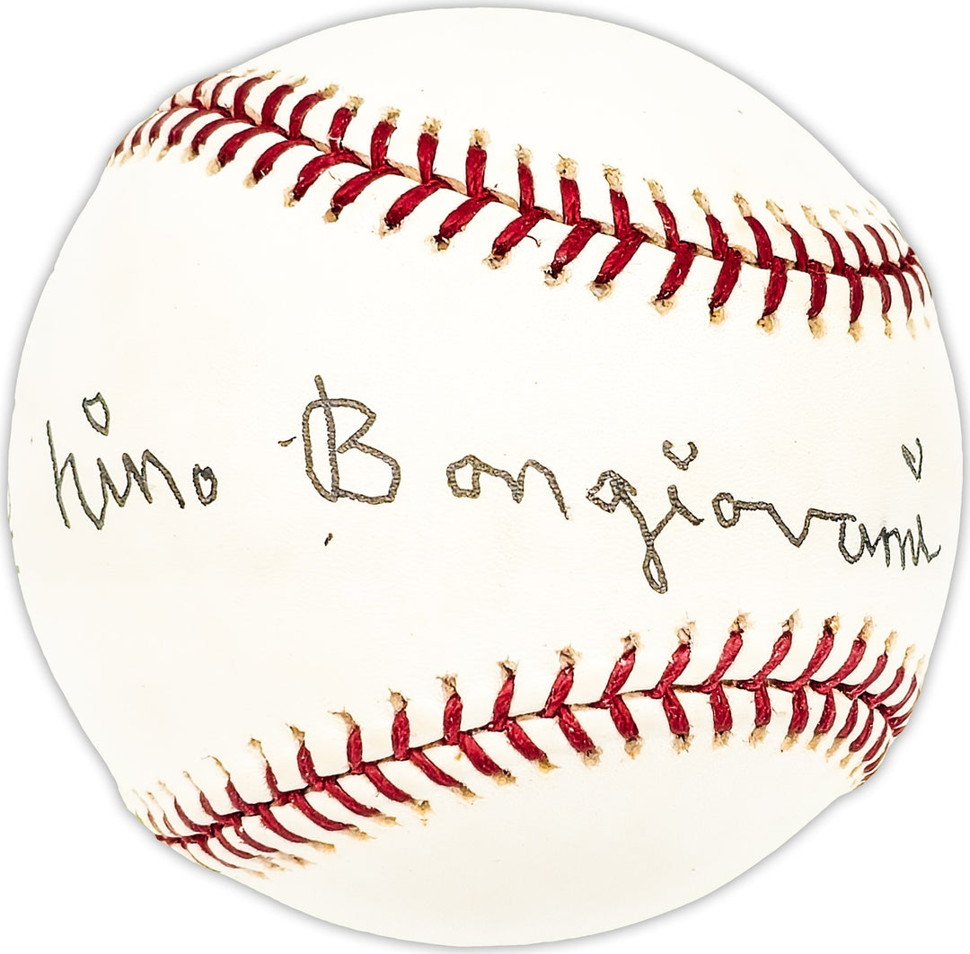 Nino Bongiovanni Autographed NL Baseball Cincinnati Reds Beckett QR #BM25514