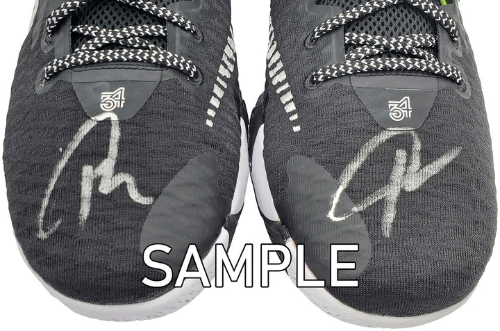 Giannis Antetokounmpo Signed Nike Immortality Shoes Size 15 BAS QR