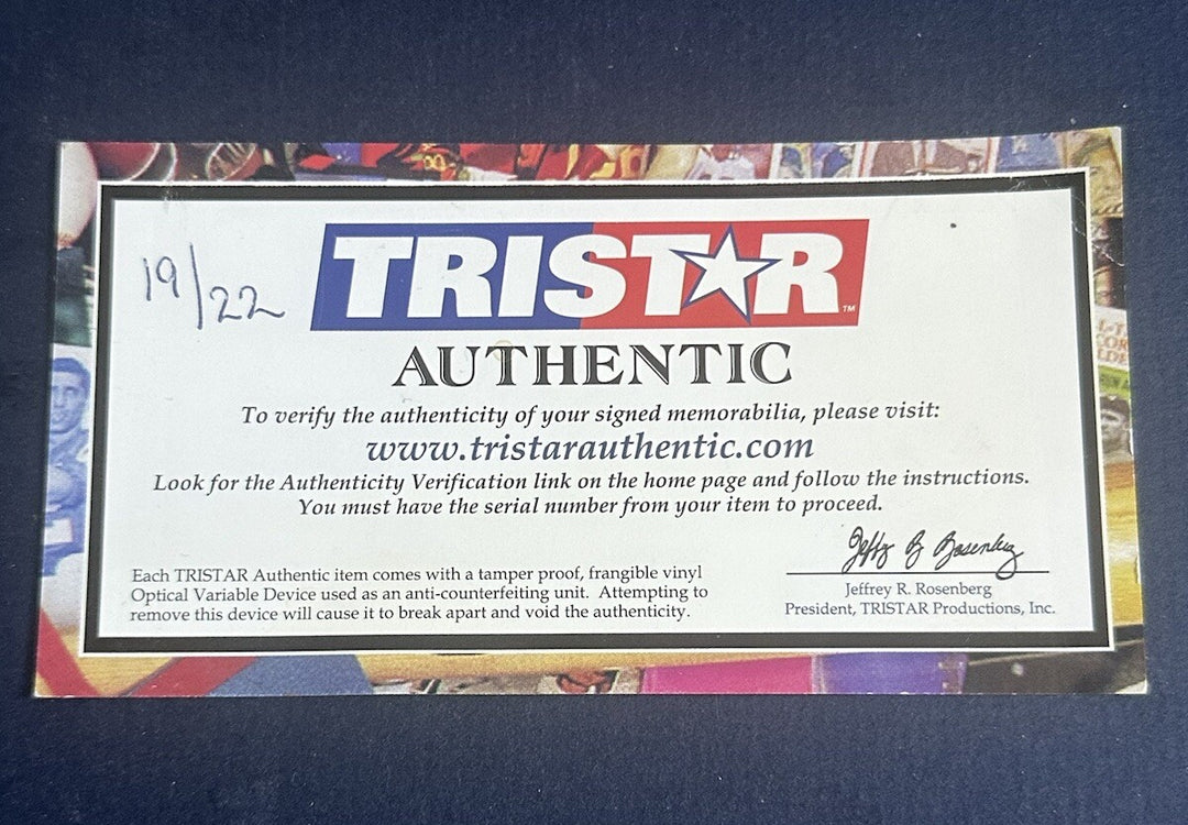 Roger Clemens Signed 100 Anniv Yankees Baseball Rocket Auto MLB Tri-Star Le /22