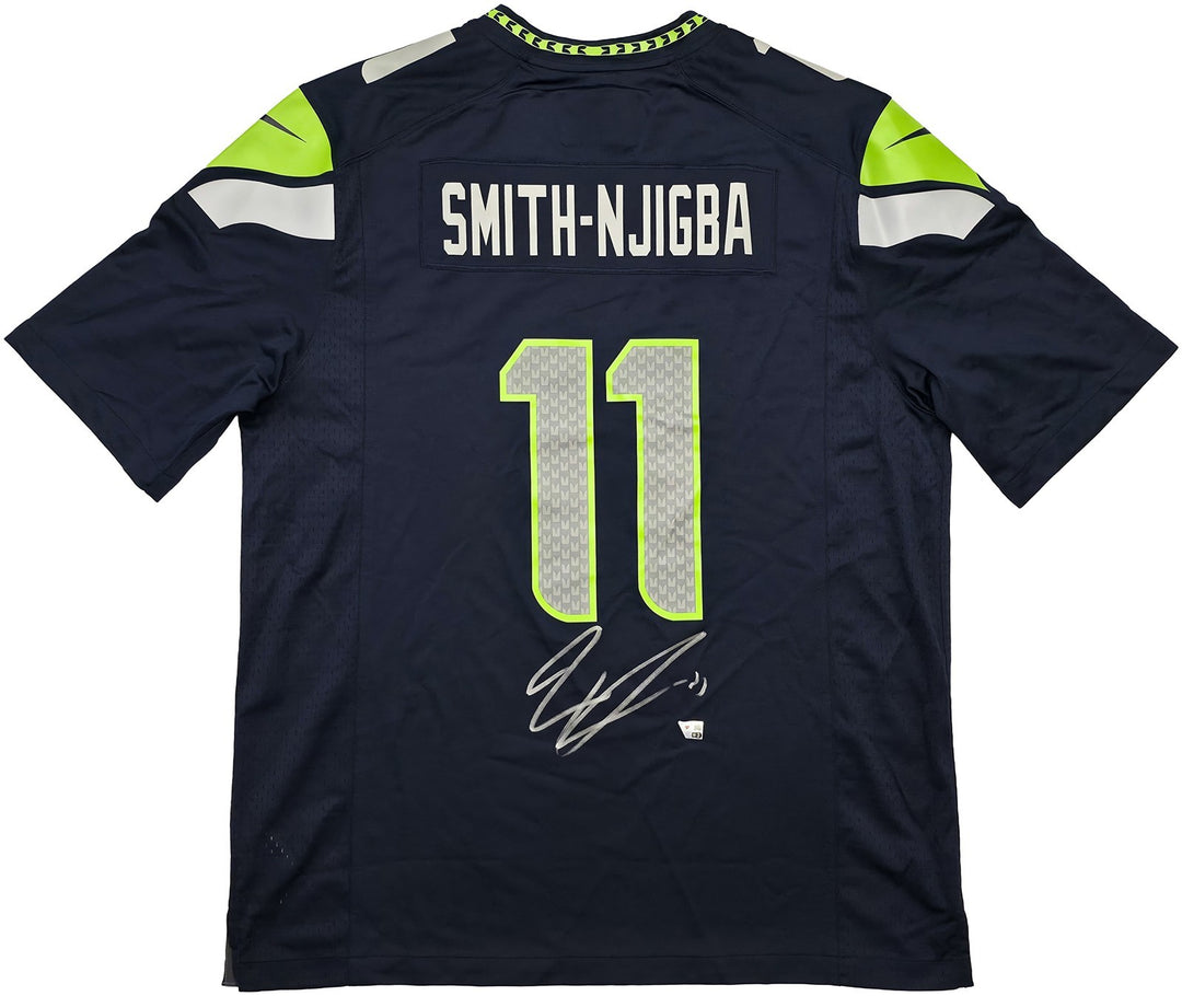 Seahawks Jaxon Smith-Njigba Signed Blue SB LX Nike Jersey Size XL Fanatics Holo