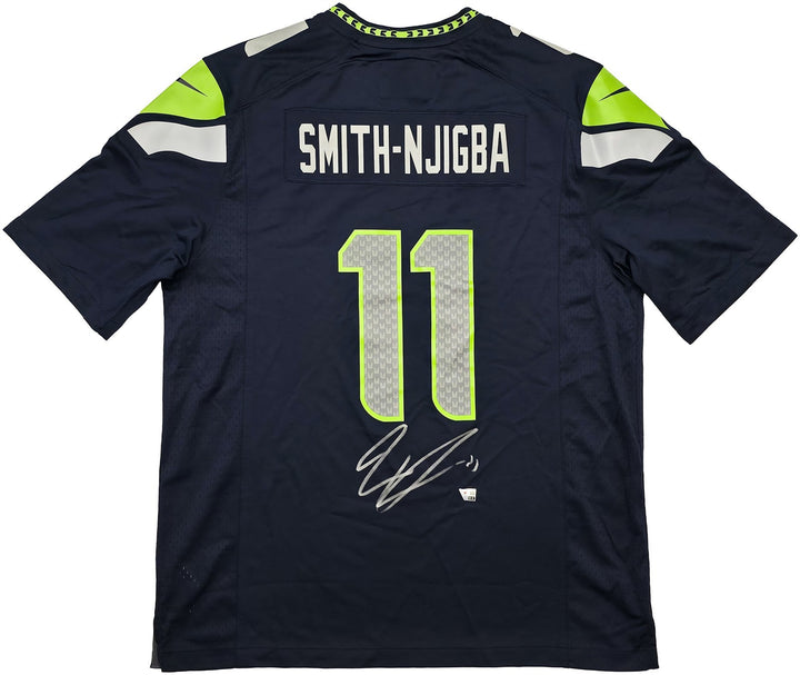 Seahawks Jaxon Smith-Njigba Signed Blue SB LX Nike Jersey Size XL Fanatics Holo