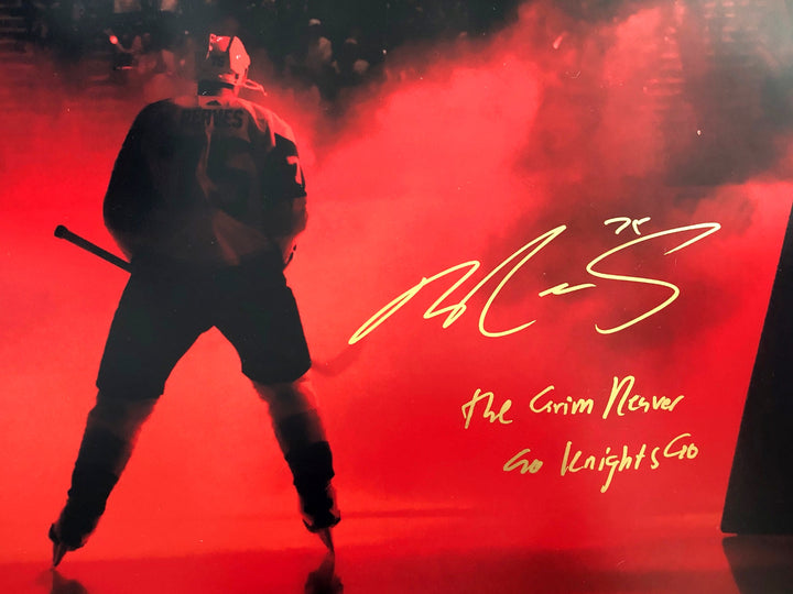 Ryan Reaves Signed 16x20 Photo Framed Inscribed #D/75 COA Vegas Golden Knights