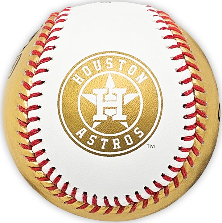 Alex Bregman Signed Official 2022 Gold WS Gold MLB Baseball Astros Beckett Wit