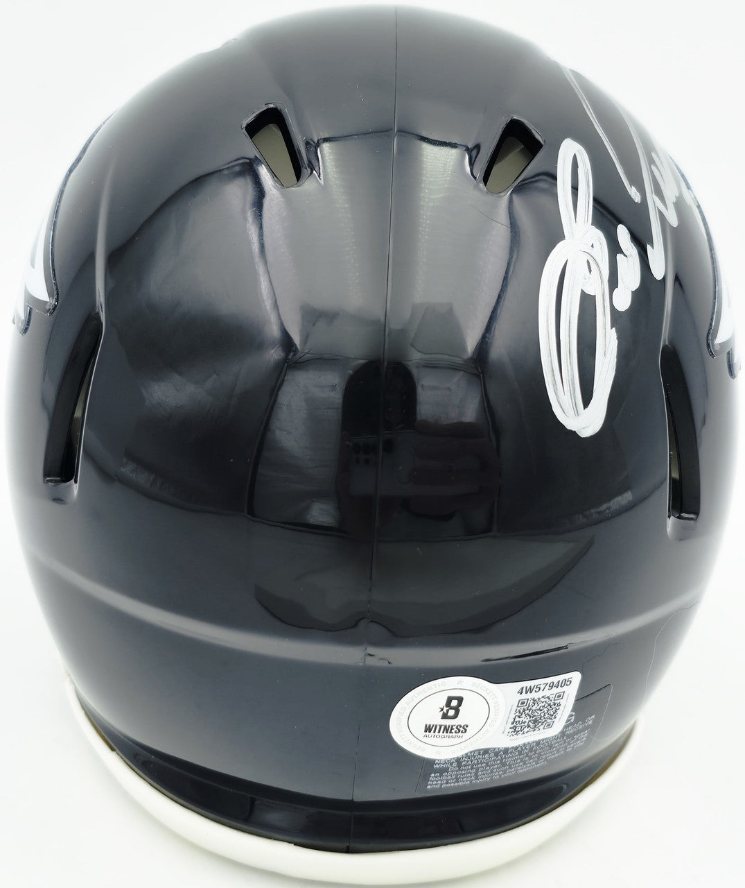Eric Allen Signed Eagles Black 2022 Alternate Speed Mini Helmet Beckett