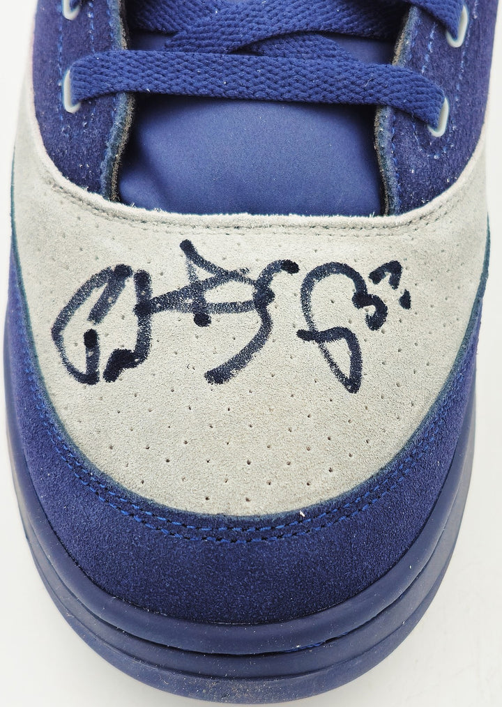 Patrick Ewing Auto Navy Athletics 33 HI OG Shoe Georgetown Hoyas Size 14 BAS