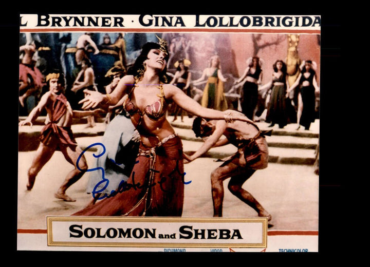 Gina Lollabrigida Beckett BAS Signed 8x10 Photo Autograph