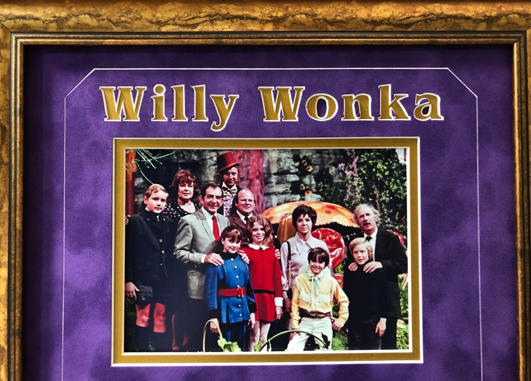 Willy Wonka All Kids x5 Signed Framed Golden Ticket JSA COA Autograph Movie Cast