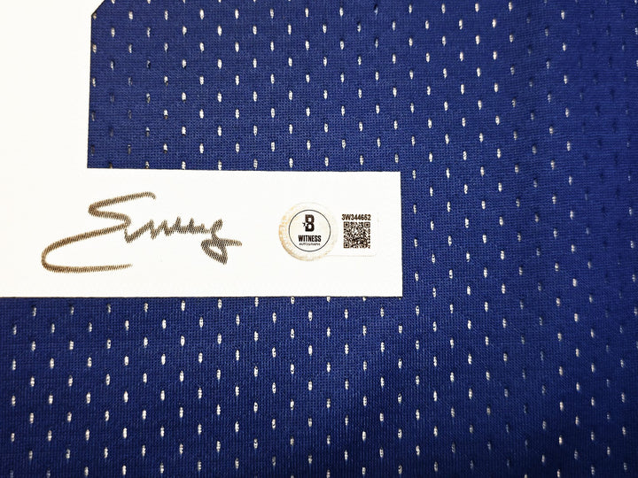 Nets Julius Dr J Erving Auto Red Blue Mitchell Ness 73-74 Swingman Jersey L BAS