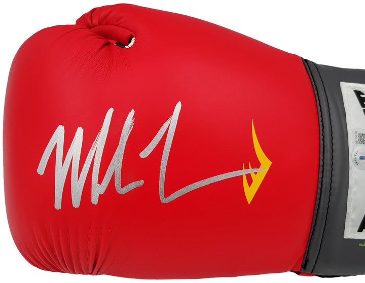 Mike Tyson Signed Red Everlast Everfresh LH Boxing Glove Beckett BAS