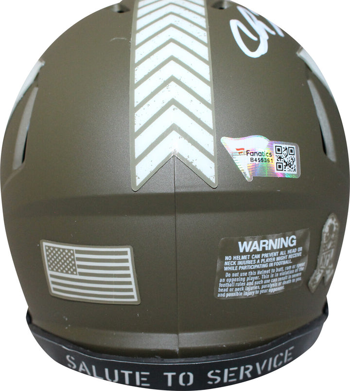 Chase Young Signed Washington Commnaders salute Mini Helmet FAN 40322