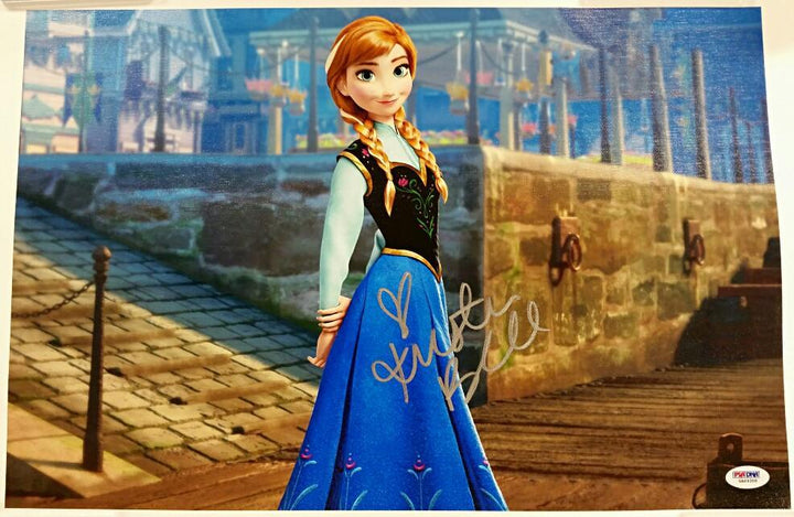 KRISTEN BELL Signed 12x18 Canvas Photo FROZEN Voice of Anna w/ PSA/DNA COA
