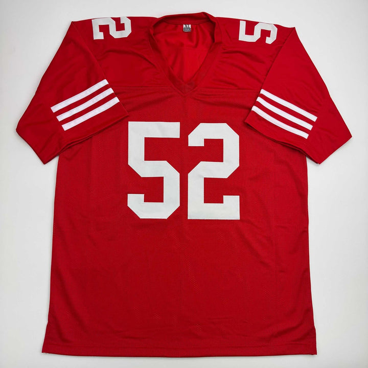 Autographed/Signed Patrick Willis San Francisco Red Jersey Beckett COA