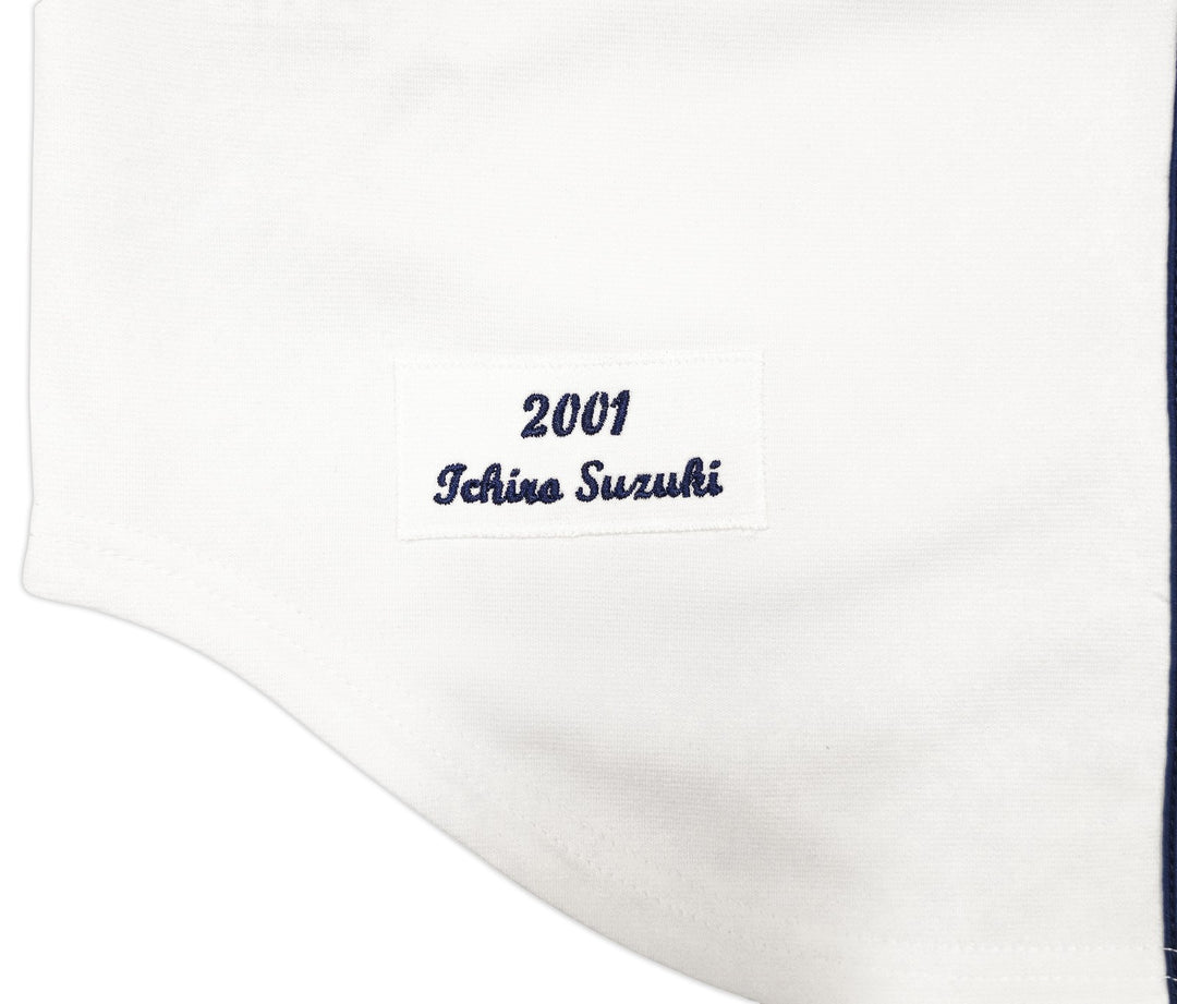 Mariners Ichiro Suzuki Auto White Mitchell Ness 01 ASG Rookie Jersey HOF 25 BAS