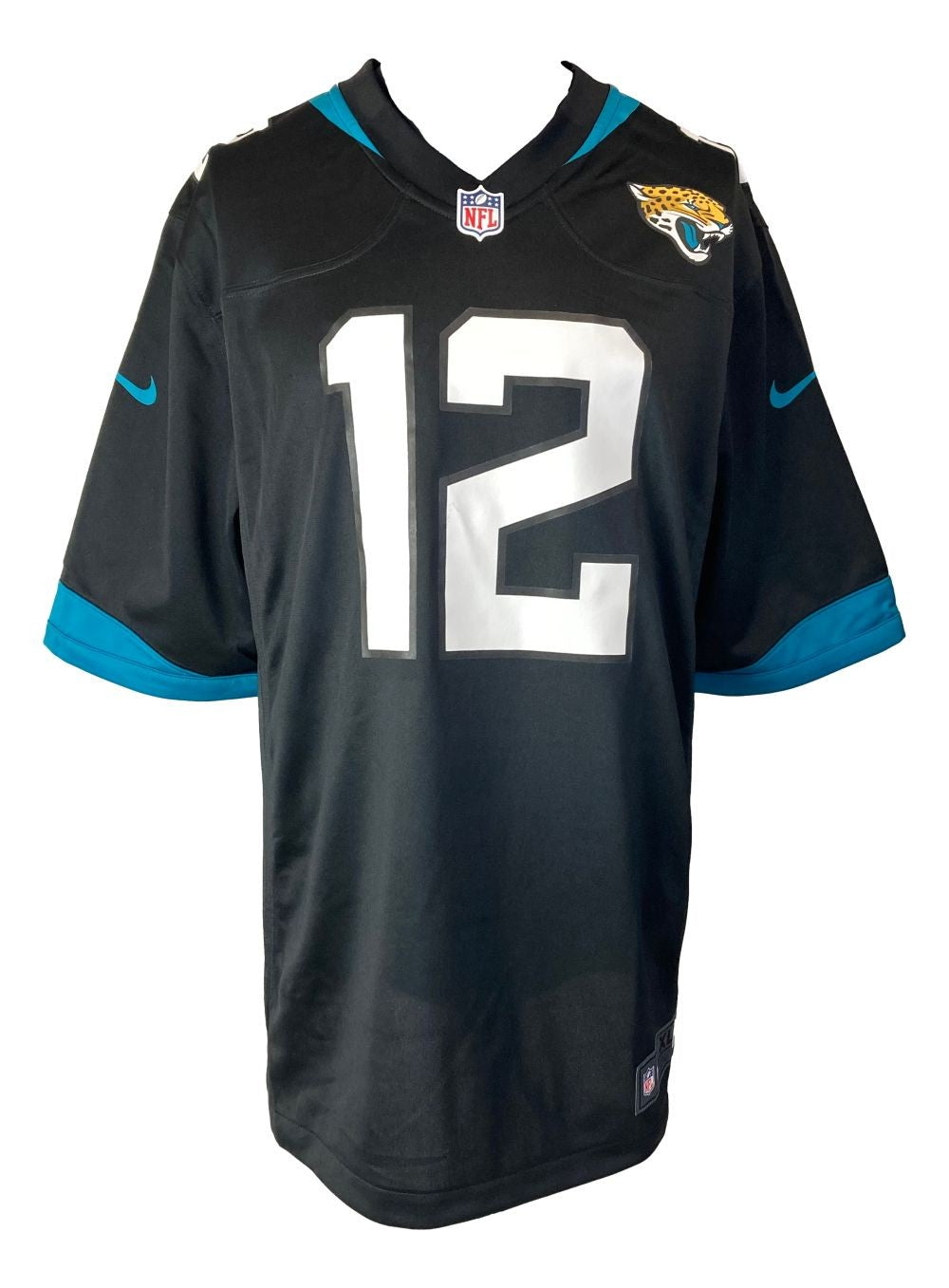 Travis Hunter Signed Jacksonville Jaguars Black Nike Game Replica Jersey BAS