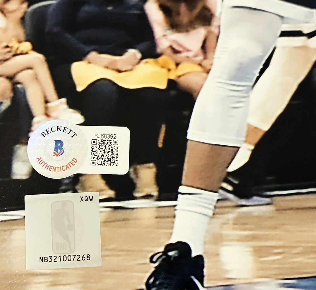 Ja Morant Autographed Signed 16x20 Photo Memphis Grizzlies Beckett BAS QR